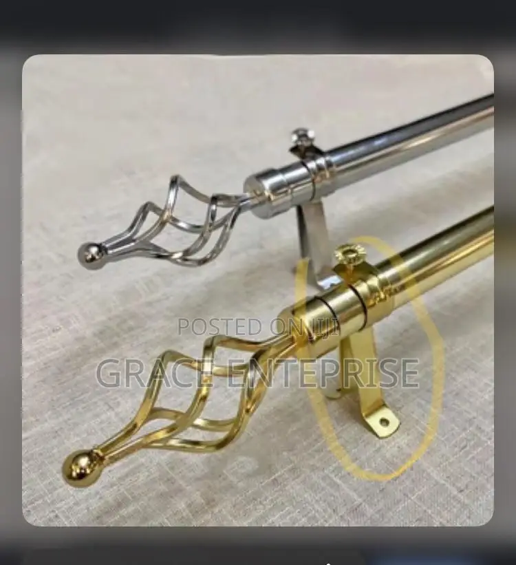 Luxurious Curtains Rod In Diff Colors And Sizes