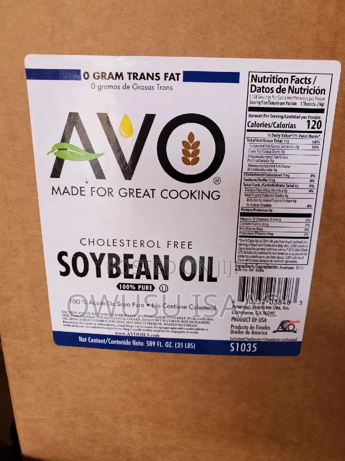 Coconut Oil Soybeans Oil From the USA 20 Liters