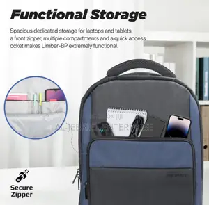 Large Storage Space 15.6” Promate Limber Laptop Bagpack