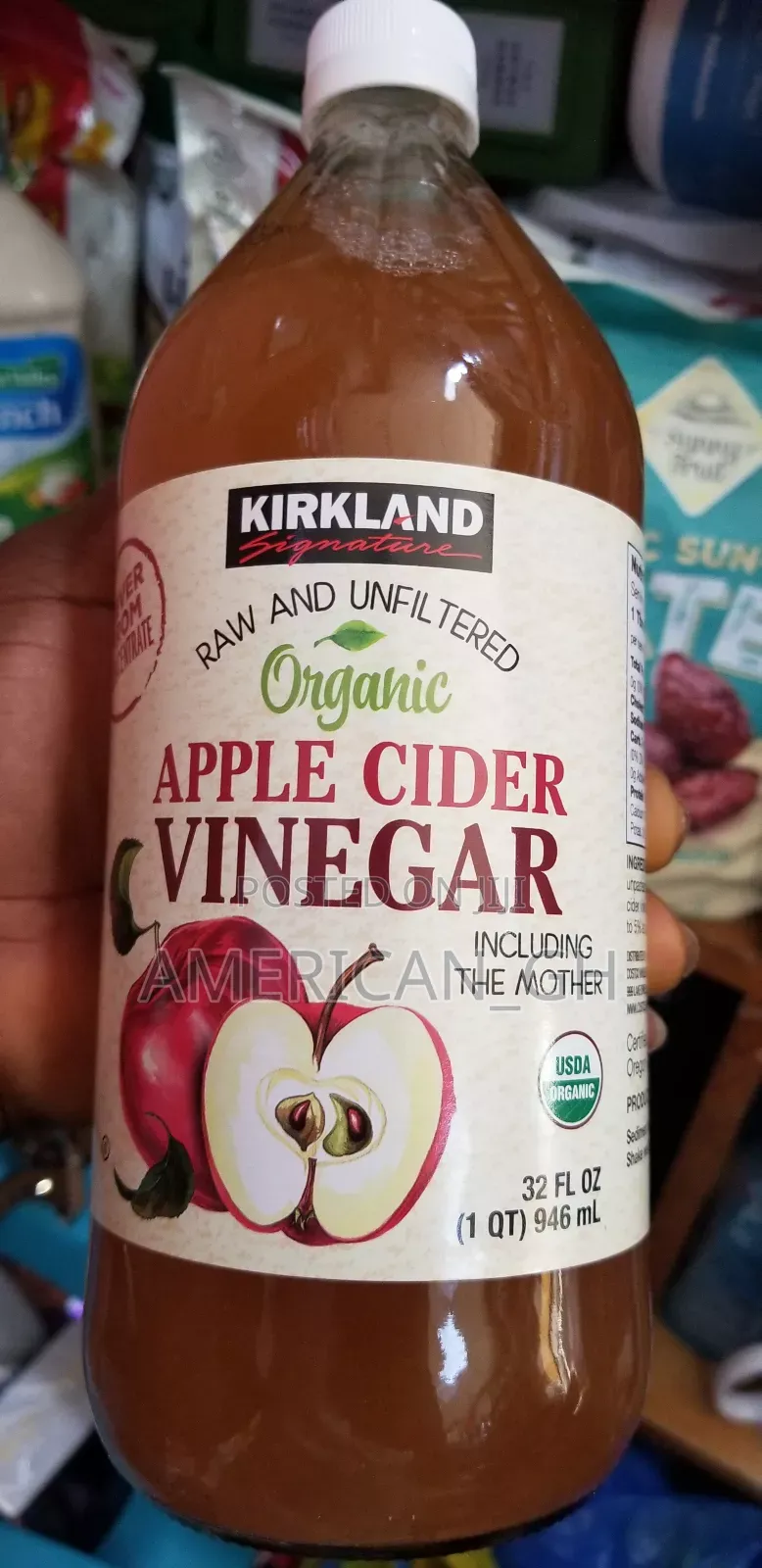 Kirkland Signature Organic Apppe Cider Vinegar, 946ml