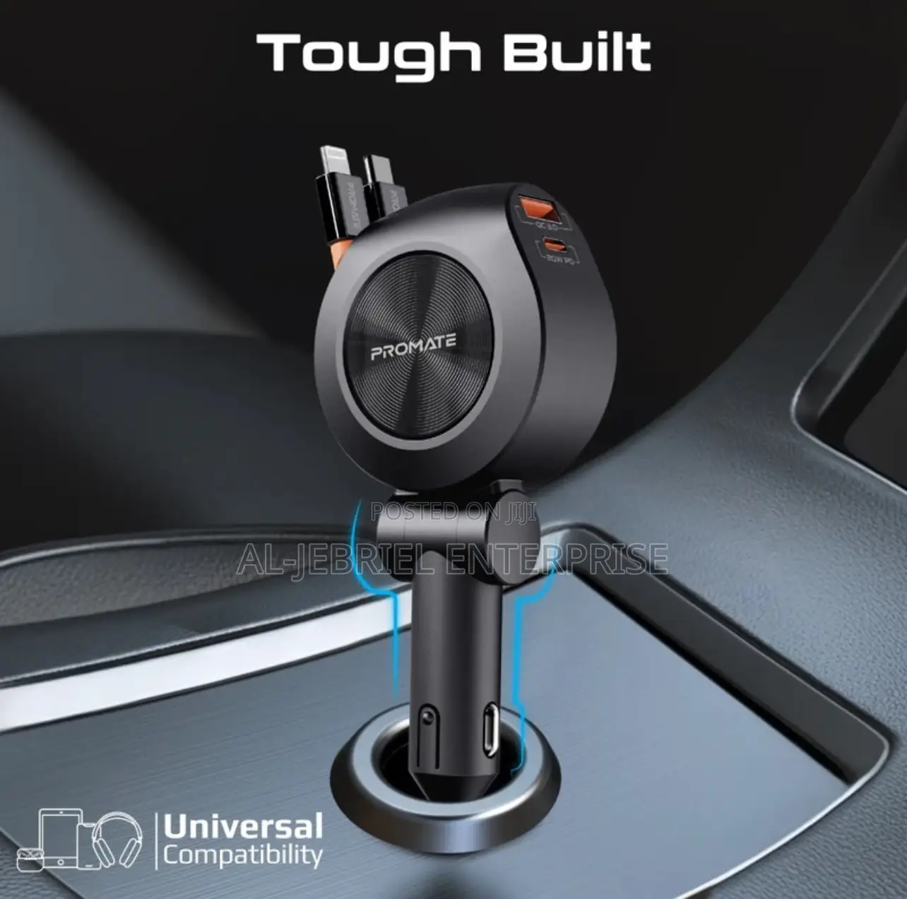Fast Charging Promate Drivegear, Multiport Car Charger