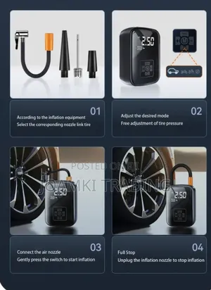 Wireless Car Air Compressor Tyre Inflator Digital Screen Ai