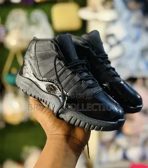 All Black Jordan 11 for Children