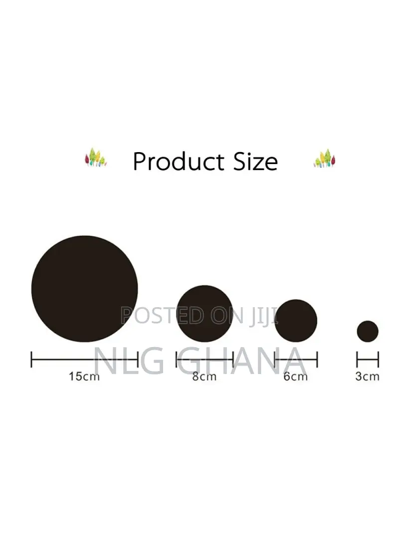 26pcs/Set Acrylic Polka Dot Wall Mirror Stickers Mural Stick