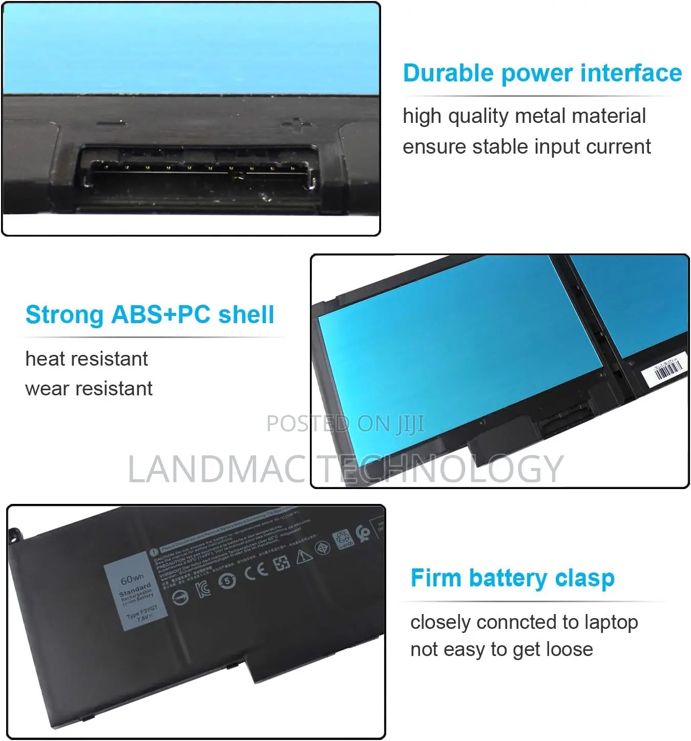 F3YGT Battery for Dell Latitude