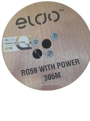 Eldo Pro 305m Rg59 Premium Coaxial Cable With Power CCTV