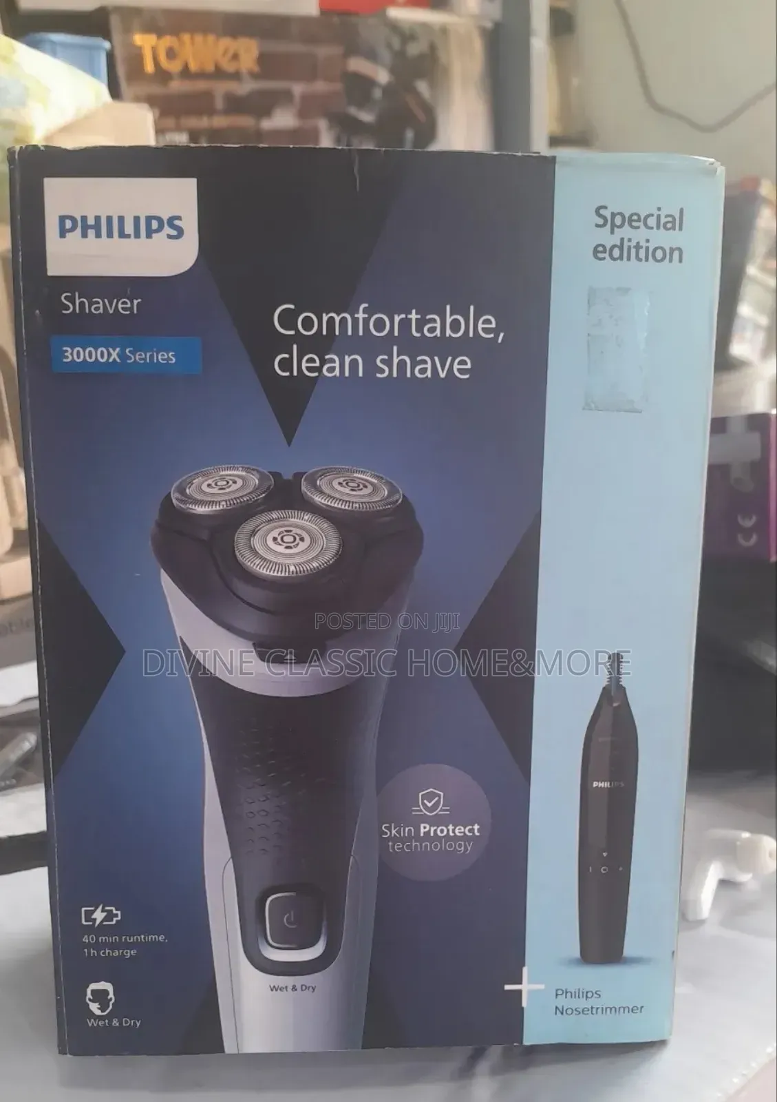 Philips Shaver 3000x Special Edition With Nose Trimmer