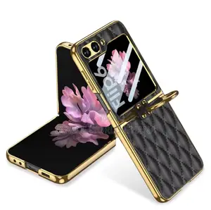 Ricke Leather Diamond Pattern Case Fo Samsung Z Fold 6 5 4 3