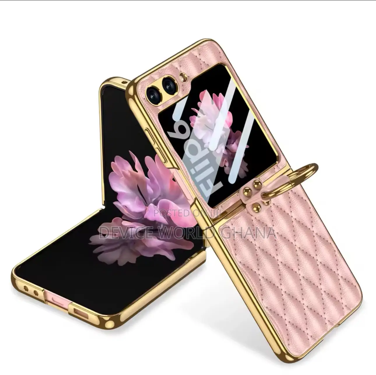 Ricke Leather Diamond Pattern Case Fo Samsung Z Fold 6 5 4 3