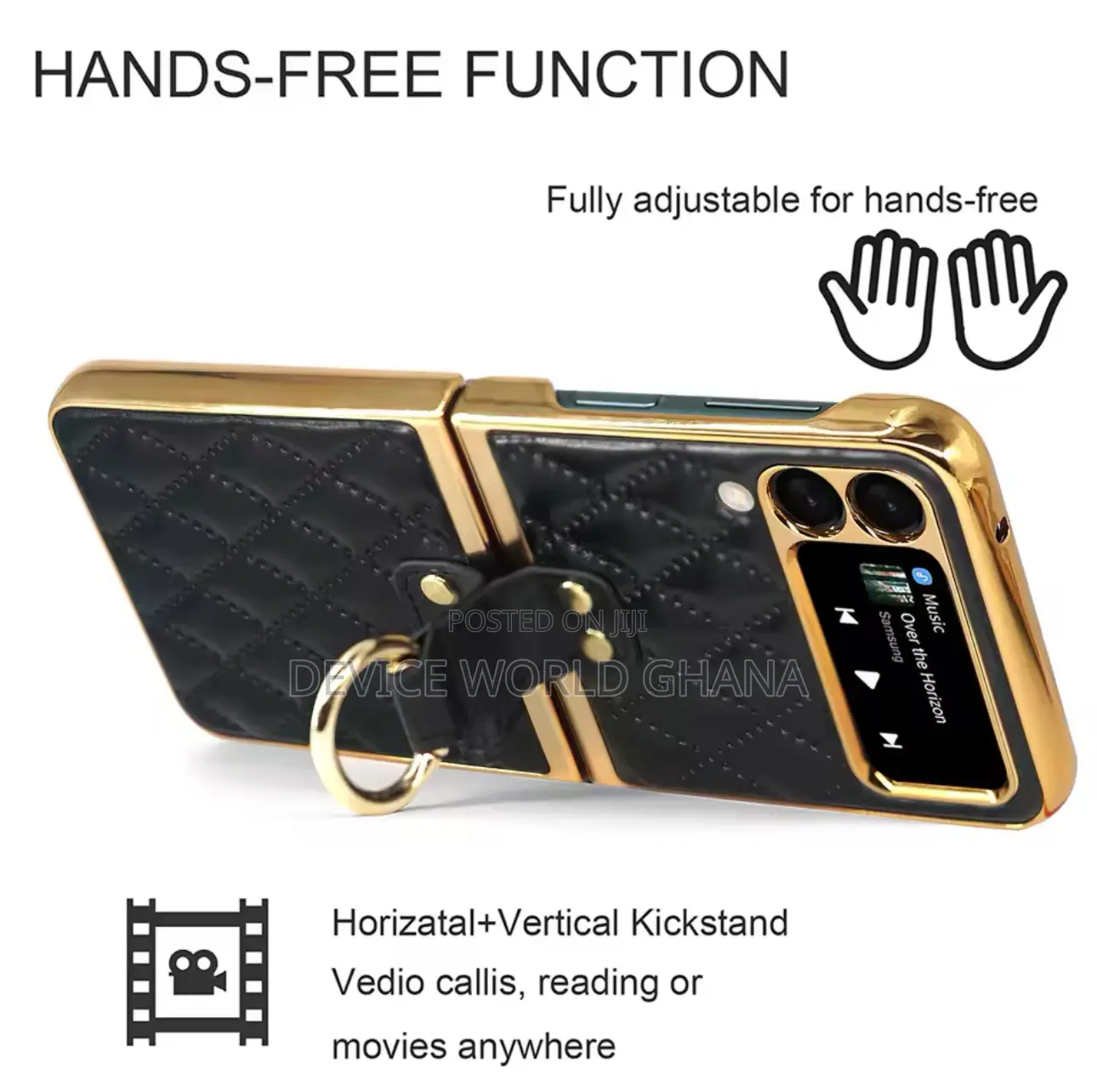 Ricke Leather Diamond Pattern Case Fo Samsung Z Fold 6 5 4 3