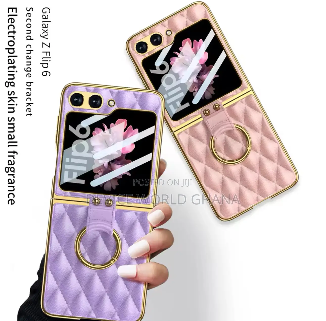 Ricke Leather Diamond Pattern Case Fo Samsung Z Fold 6 5 4 3