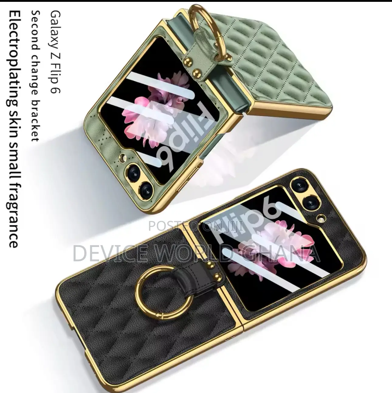 Ricke Leather Diamond Pattern Case Fo Samsung Z Fold 6 5 4 3