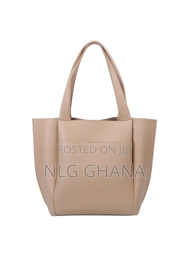 Large PU Leather Tote Handbag Top-Handle Women's Bucket Shou
