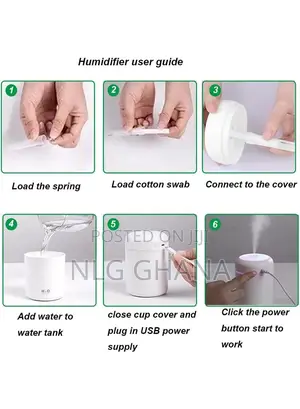 300ml Portable Colorful Cool Mini Air Humidifier Essential O