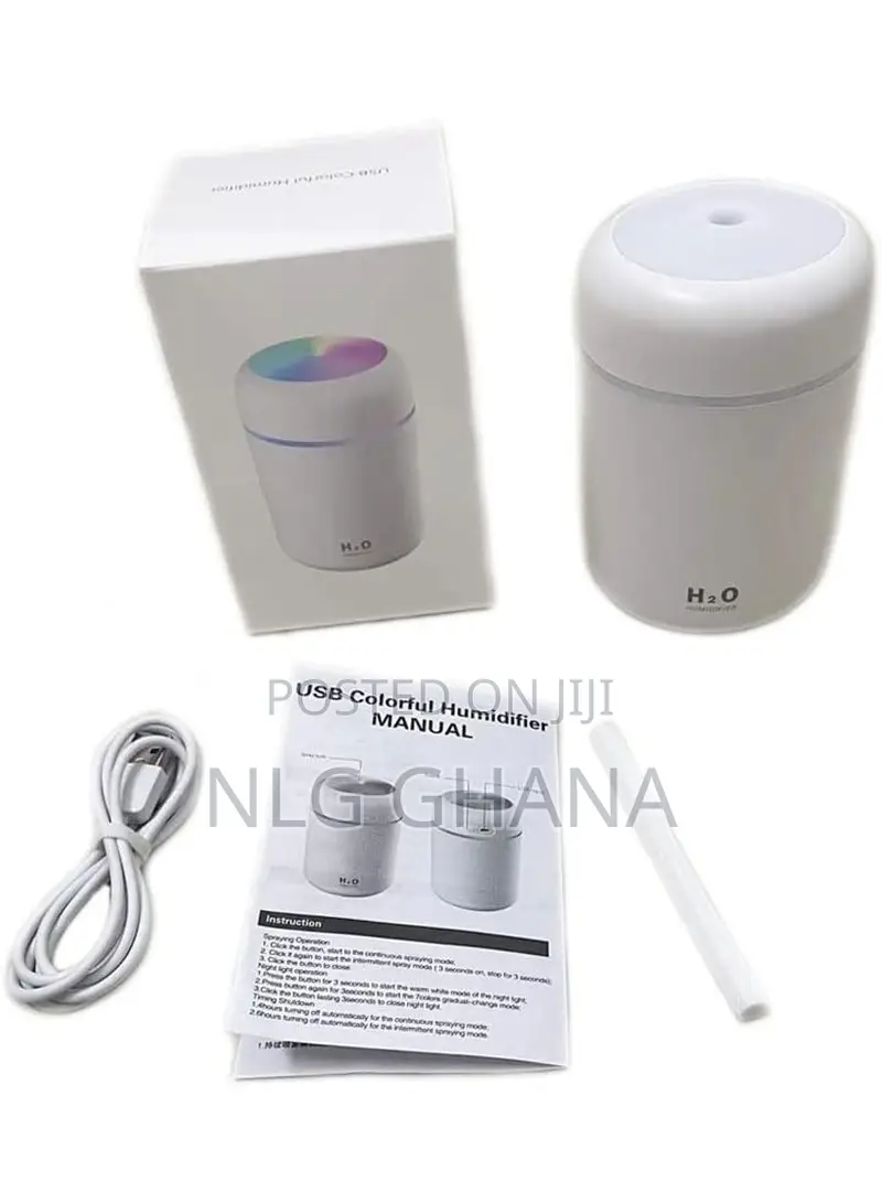 300ml Portable Colorful Cool Mini Air Humidifier Essential O