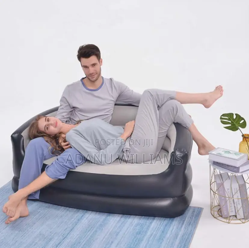 Foldable Inflatable Double Sofa Chair With Inflatable Pump