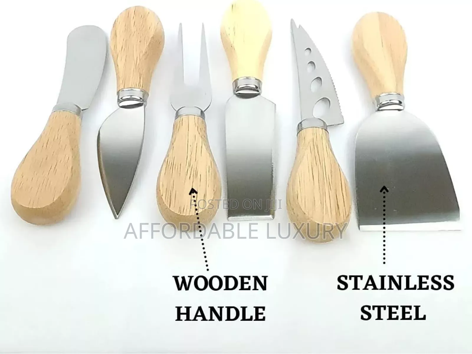 Luxury 6-Piece Cheese, Bread, Fruit Knife Set