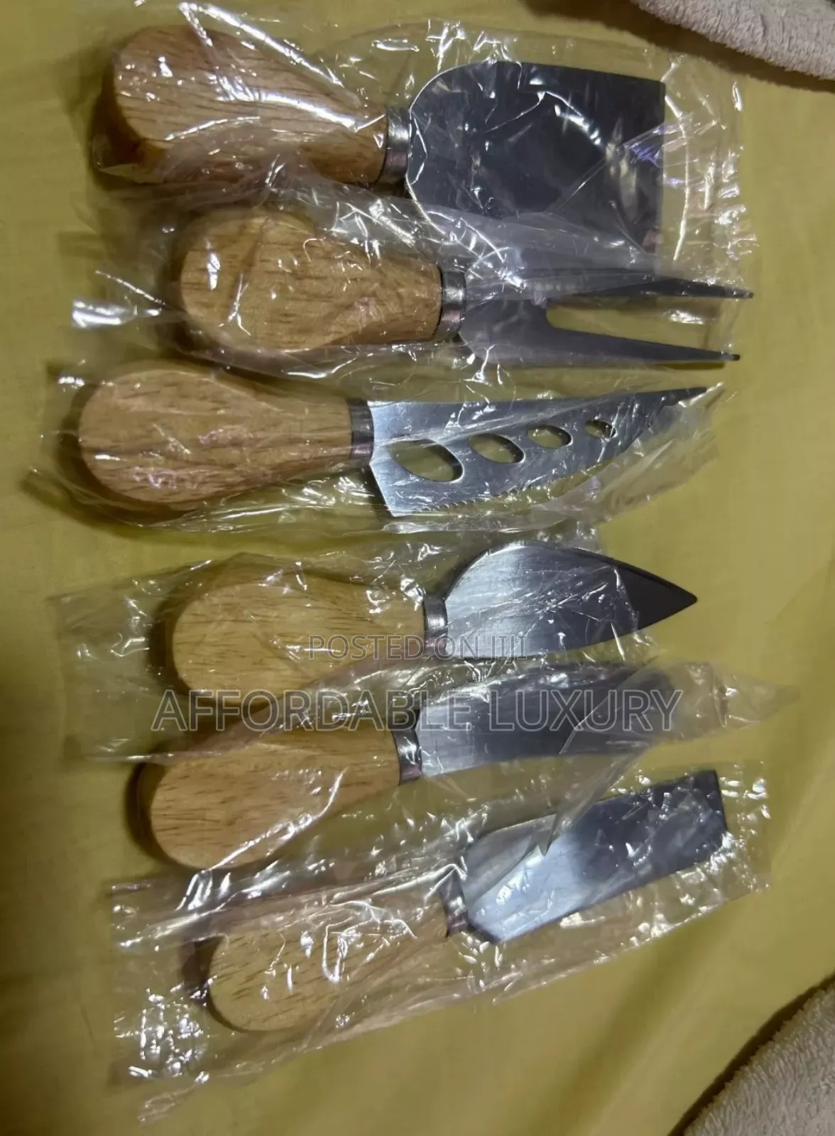 Luxury 6-Piece Cheese, Bread, Fruit Knife Set