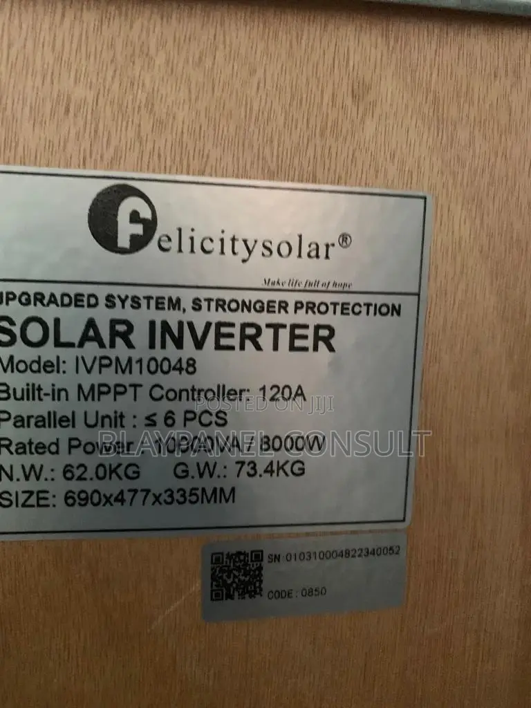10kva 48V (500voc) Felicity Solar Hybrid Inverter