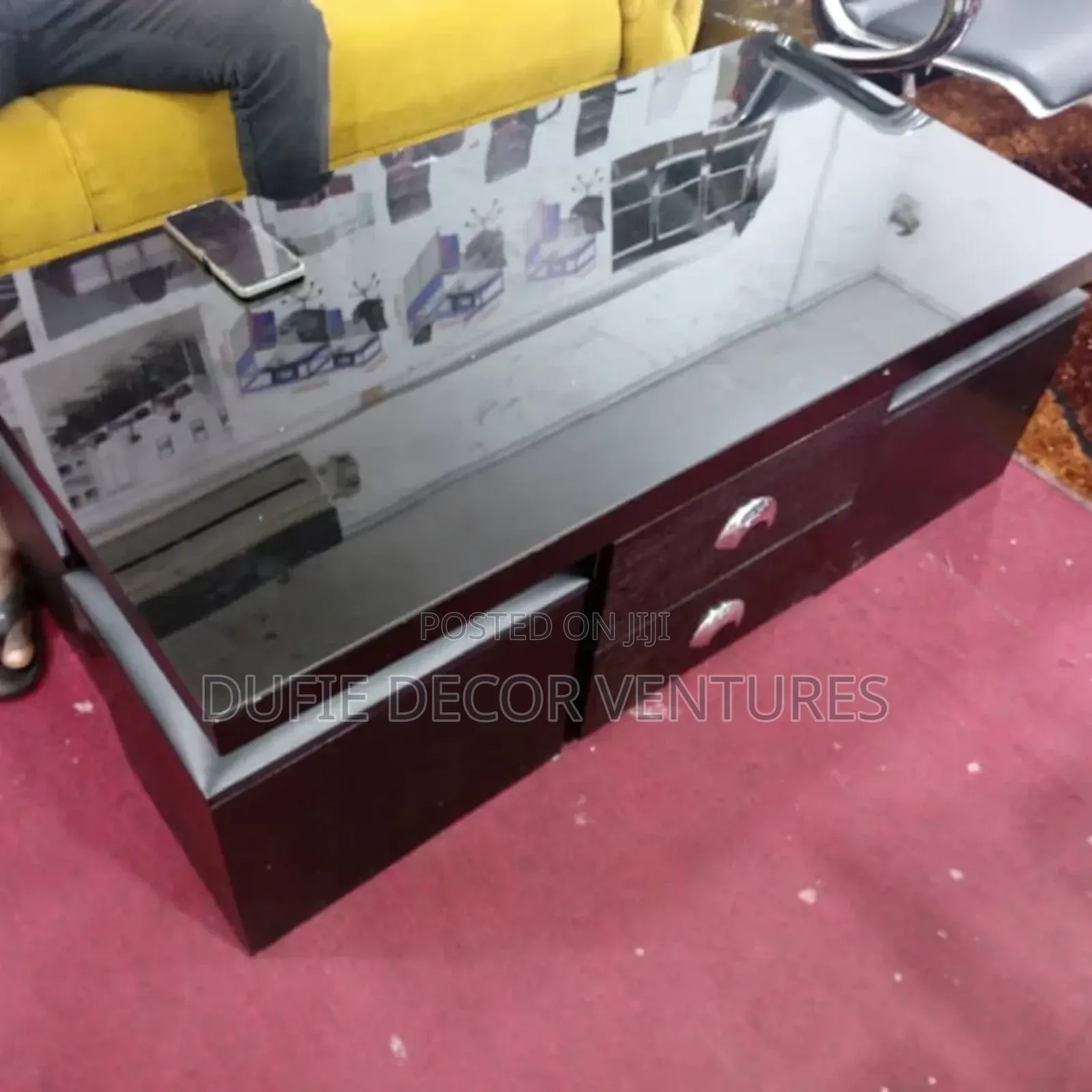 Wooden and Glass Table for Sale