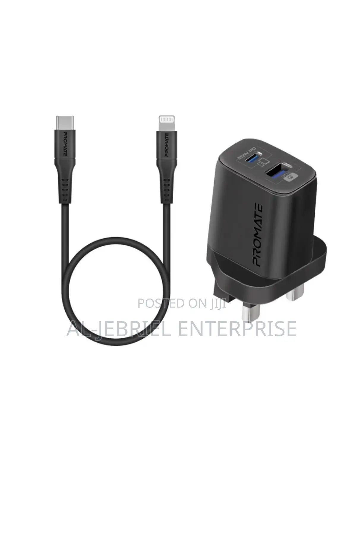Promate CHARGEKIT 25W Power Delivery Dual Port Adapter