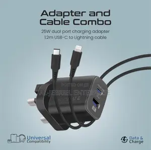 Promate CHARGEKIT 25W Power Delivery Dual Port Adapter