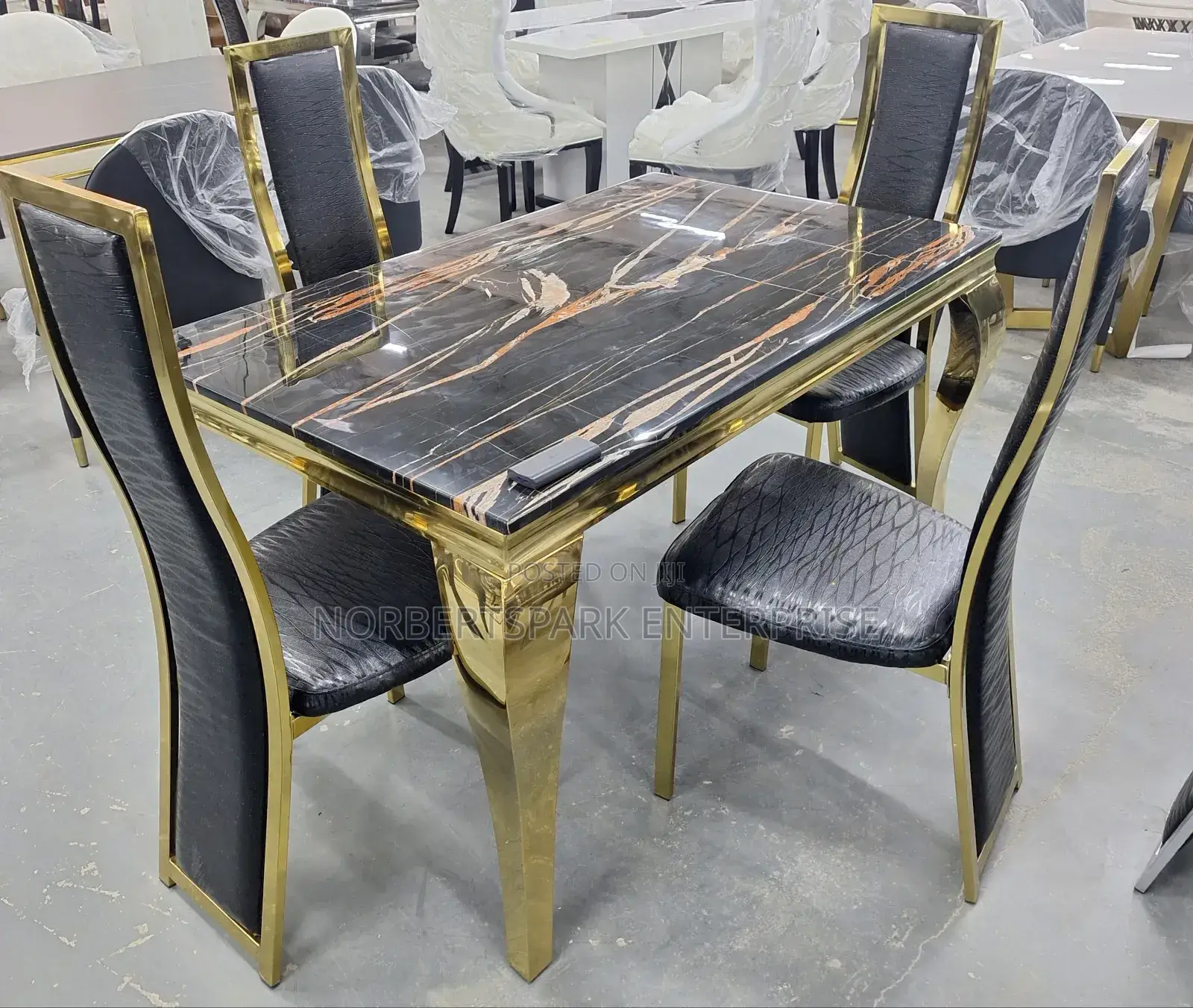 Dining Set(S911009g)4 Chairs