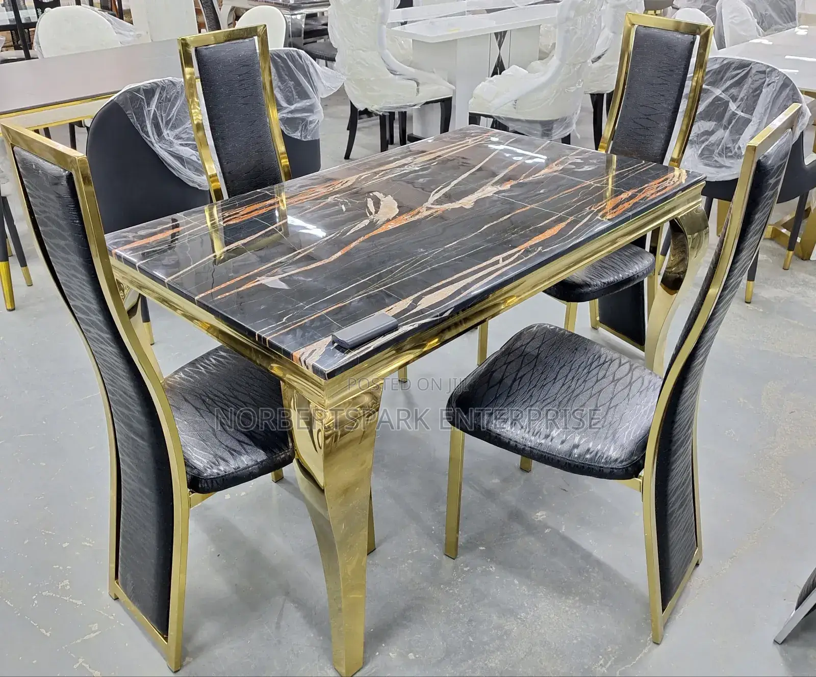 Dining Set(S911009g)4 Chairs
