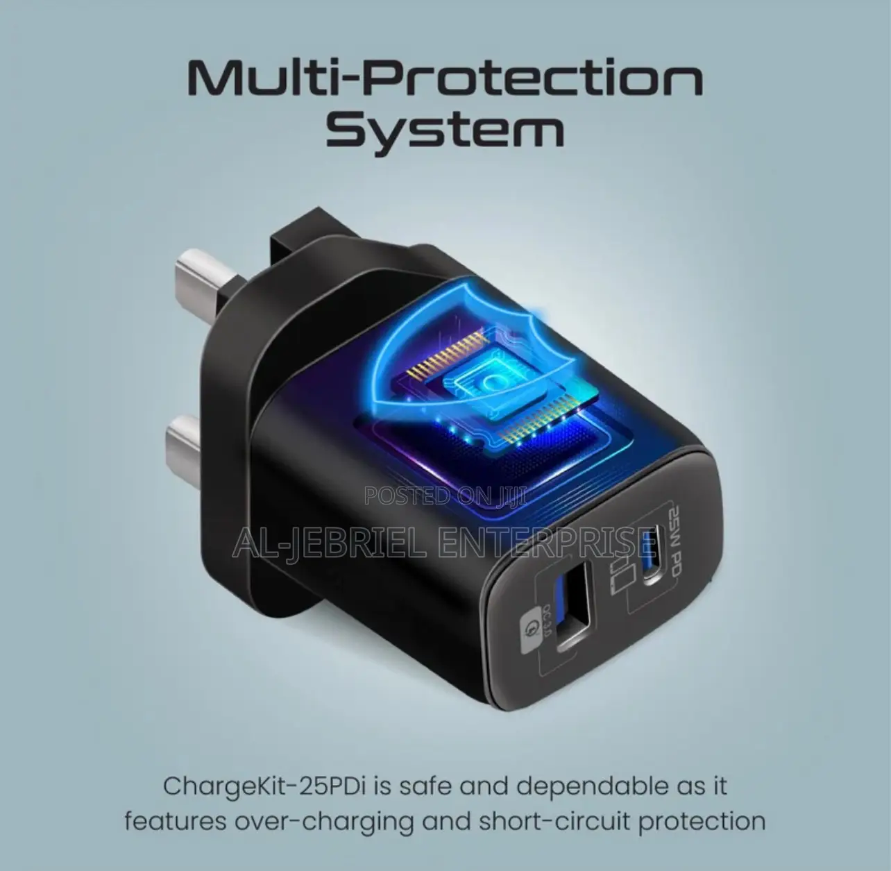 High Tensile Strength 25watts Promate Chargekit Adapter
