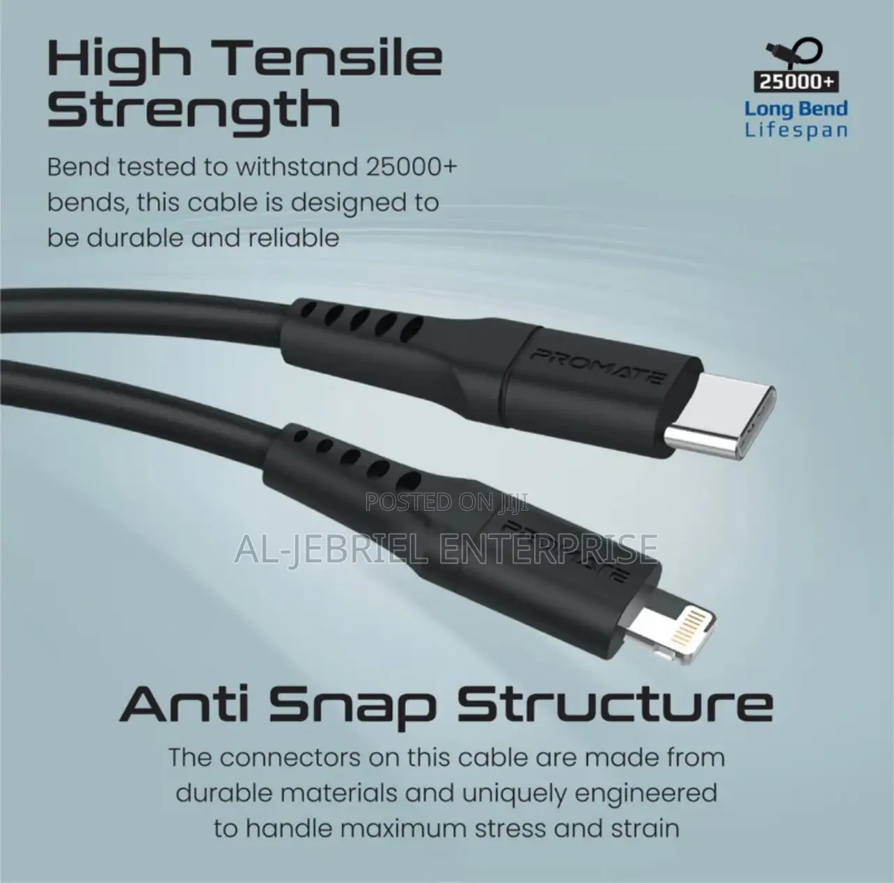 High Tensile Strength 25watts Promate Chargekit Adapter