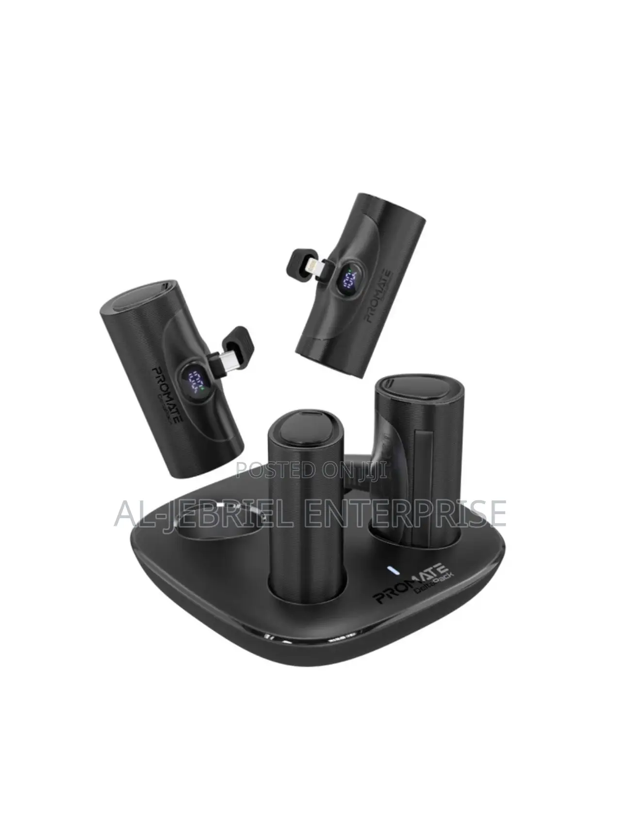 5000mah Promate Deltapack 4-Piece Power Bank Kit+Kickstands