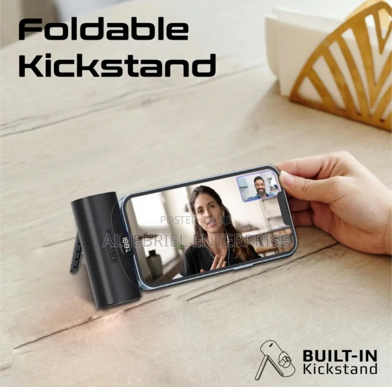 5000mah Promate Deltapack 4-Piece Power Bank Kit+Kickstands