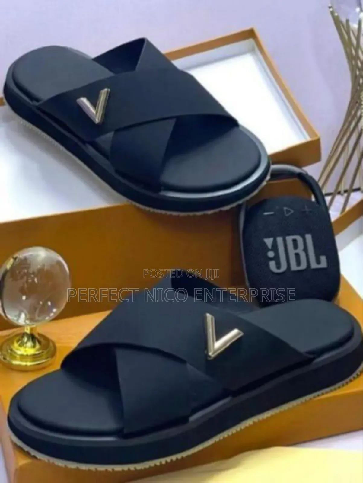 Louis Vuitton Criss-Cross Luxury Slippers