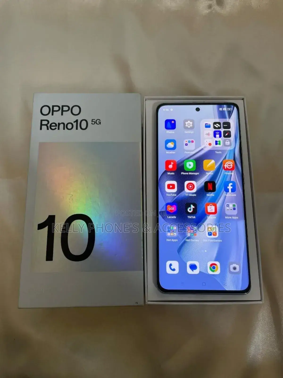 New Oppo Reno 10 5G 256 GB Silver