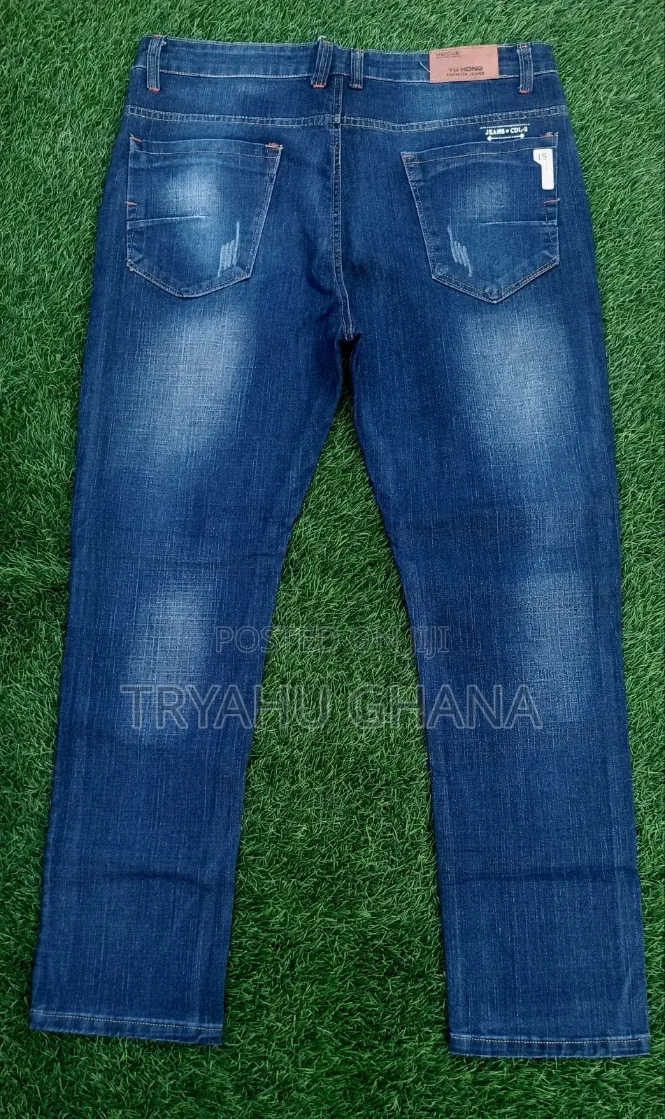 Yu Hong Faded Blue Jeans