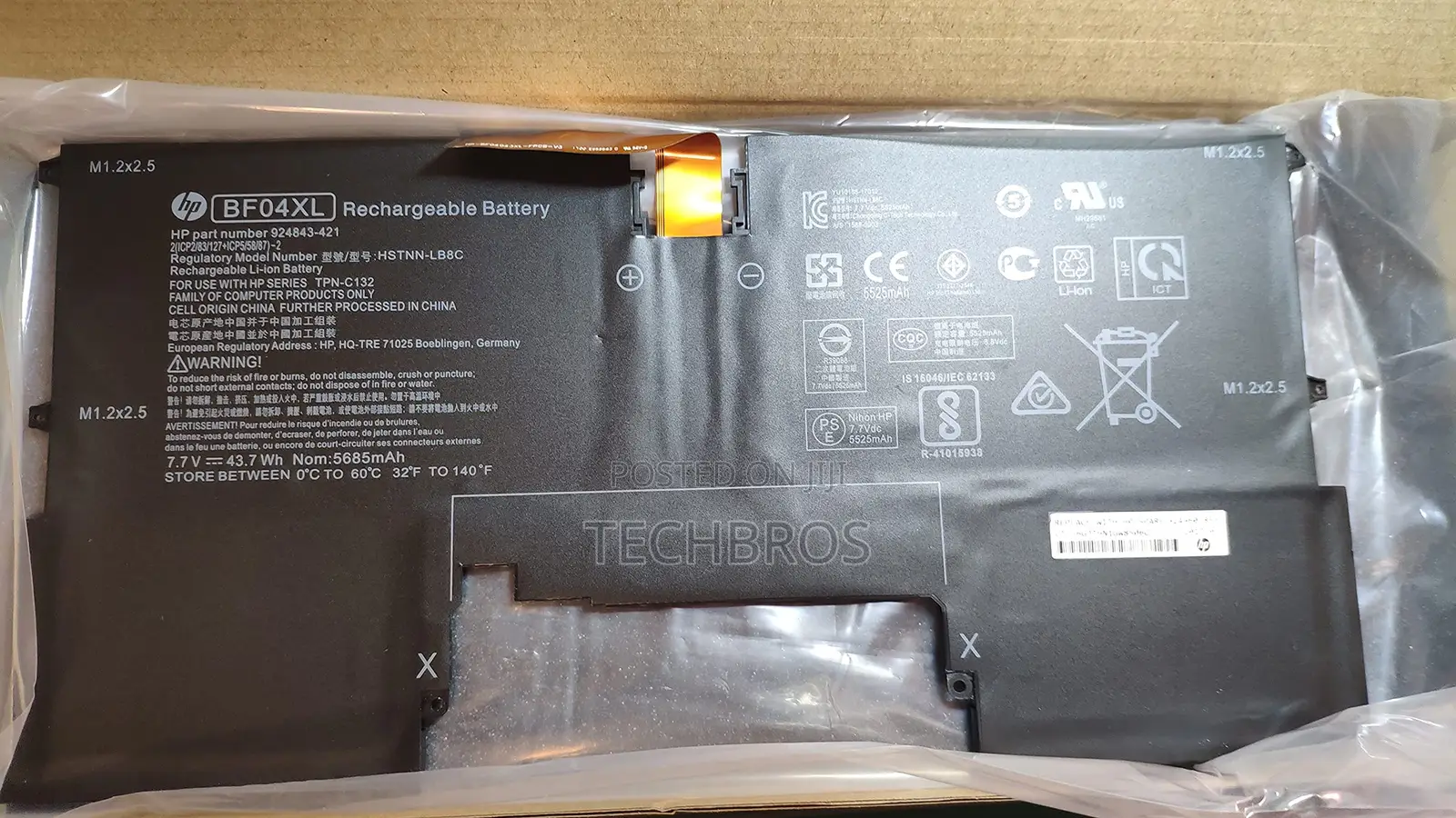 Original Battery For Hp Spectra 13-bf04xl