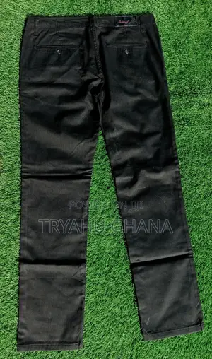 Photo - Classy Pure Black Kharki Jeans Trousers Available in Size 34