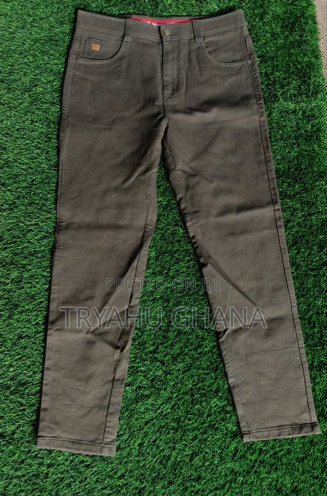 Classy Quality Foreign Used Army Green Kharki Jeans for Sale