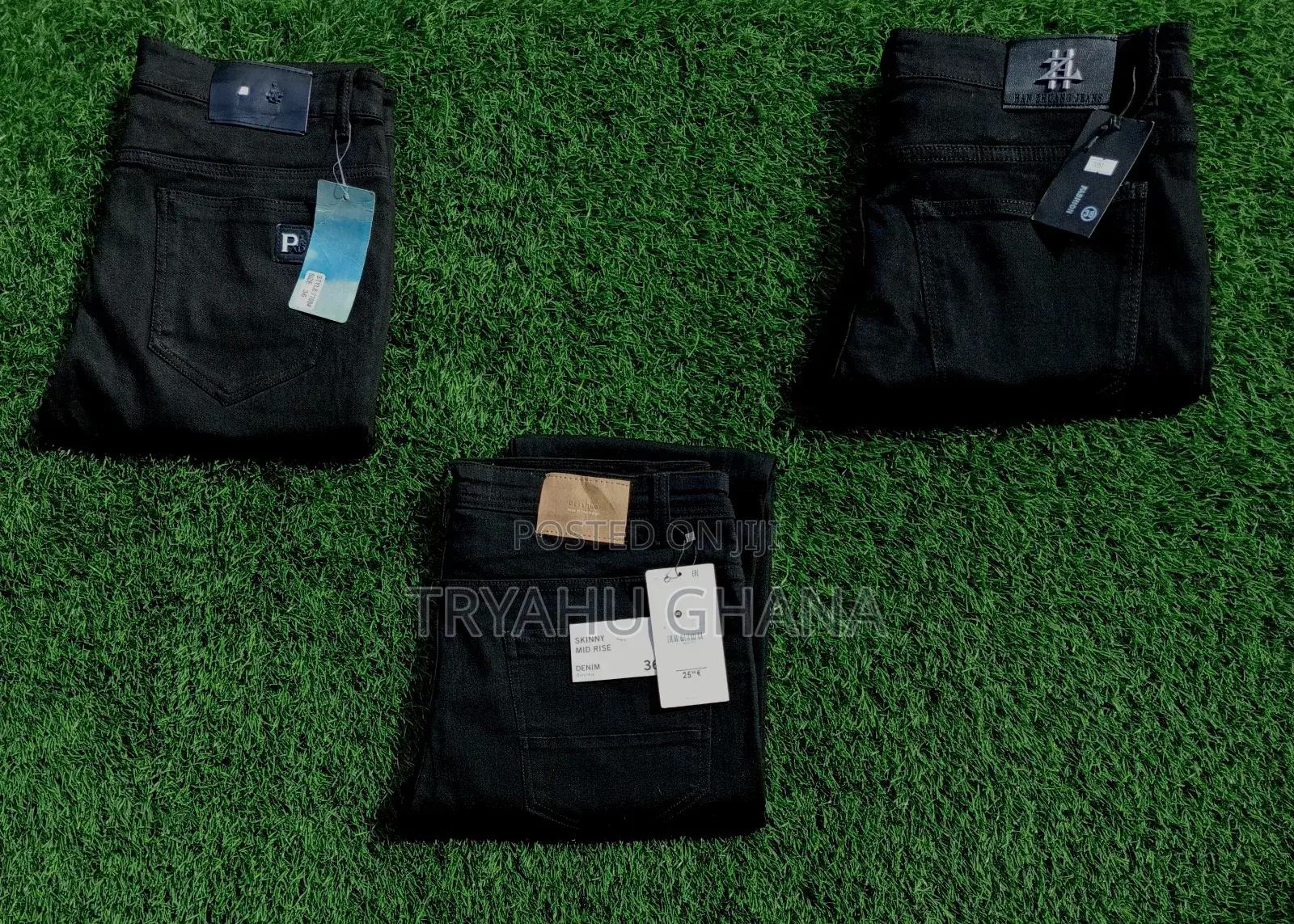 Amazing Quality Pure Black Zara Jeans Trousers Available