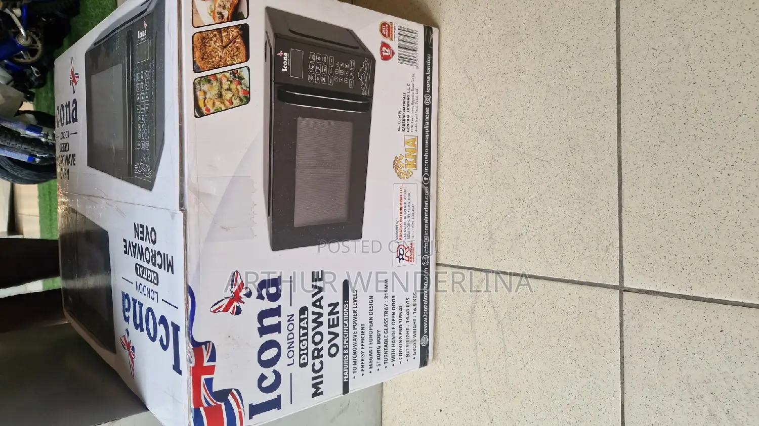 Icona Digital Microwave 30liters With a Grill