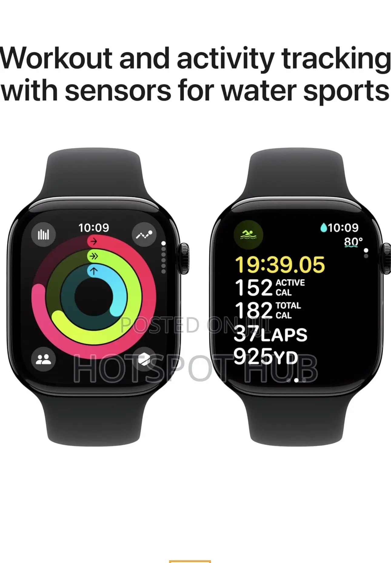 Apple Watch Series 10 GPS Cellular 46mm With Jet Black