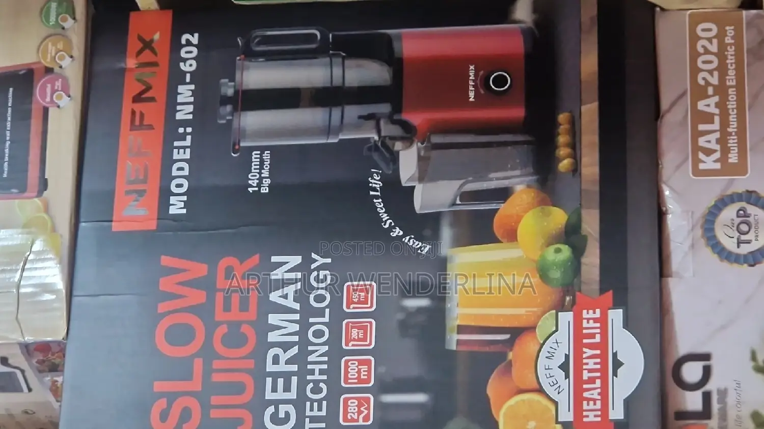 Neffmix Slow Juicer German Technology 140mm Big Mouth
