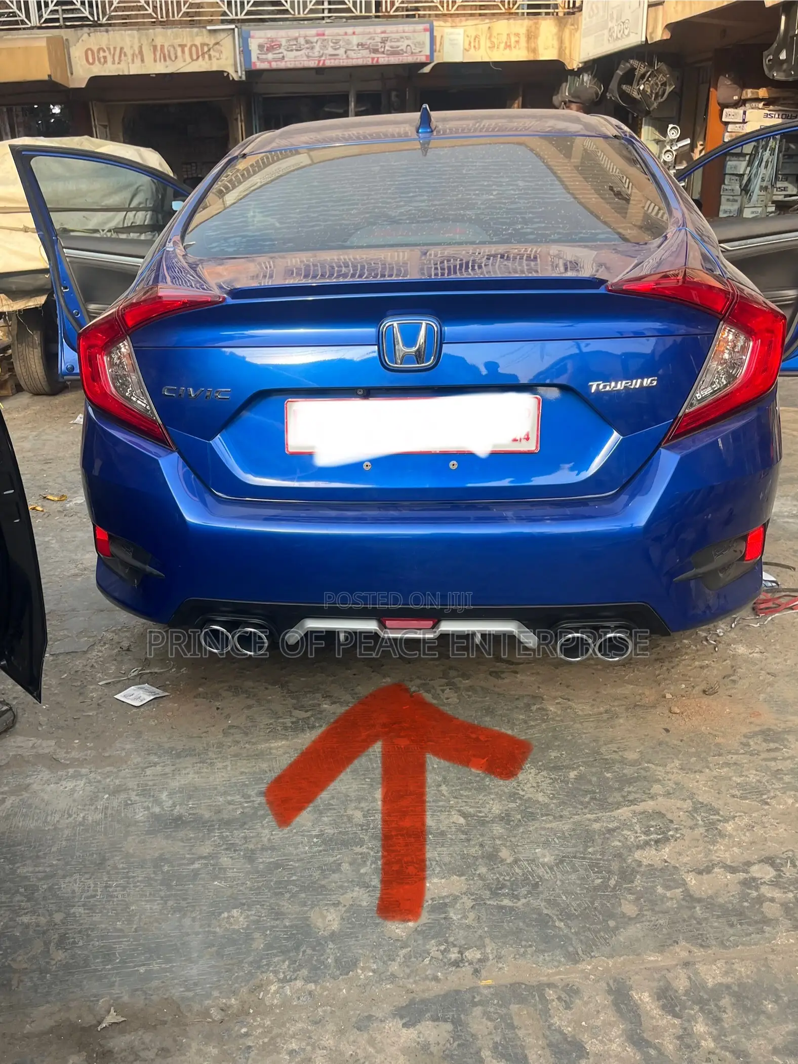 Honda Civic 2016 2017 2018 2020 X Double Exhaust
