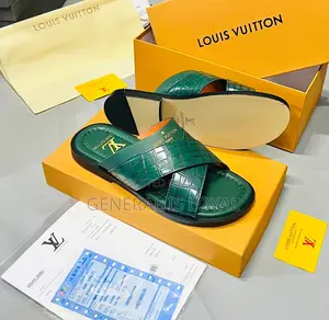 Louis Vuitton Green Slipers