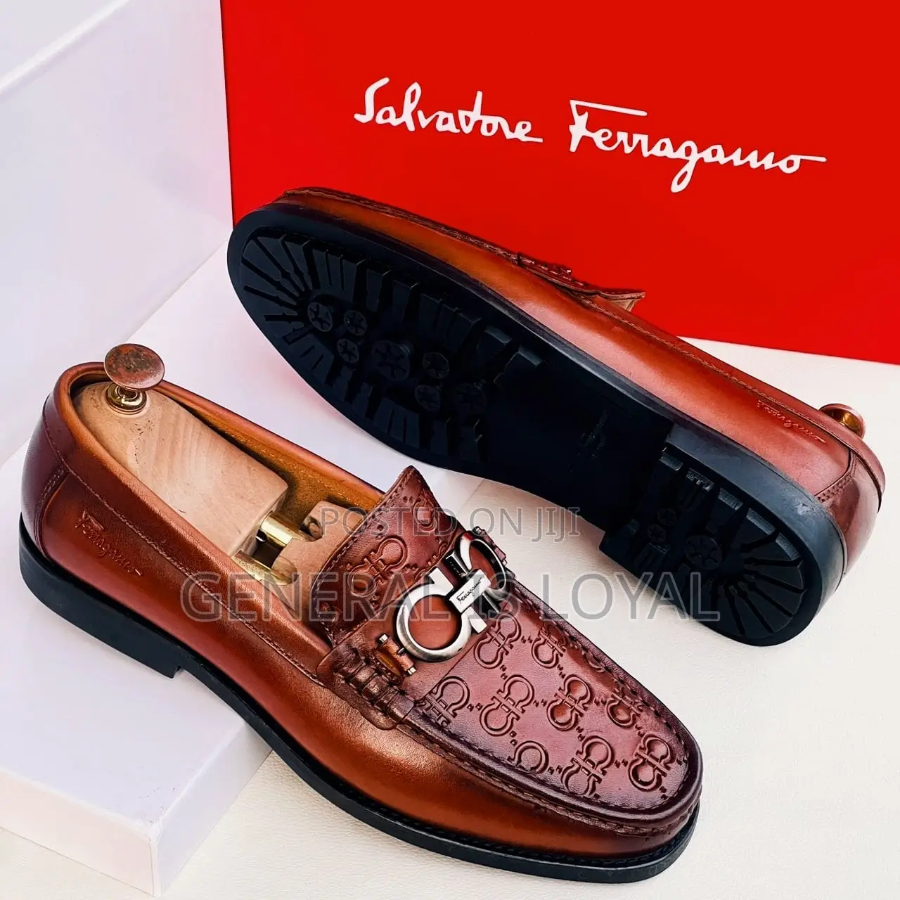 Salvatore Ferragamo Shoe/ Coffee