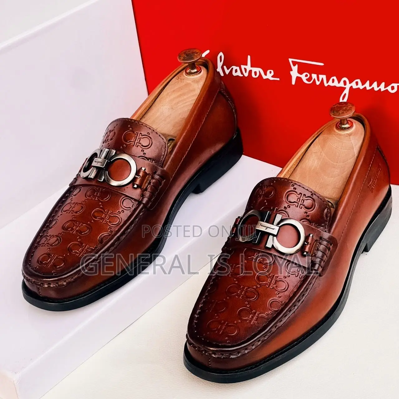 Salvatore Ferragamo Shoe/ Coffee