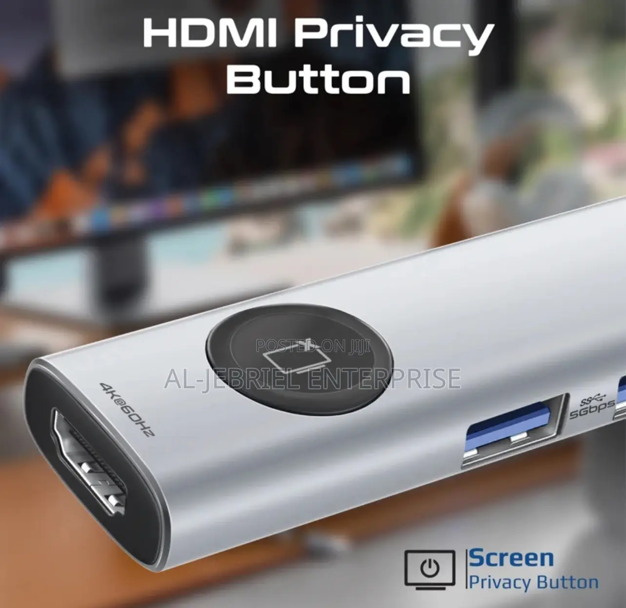 Promate Comandhub-Lite 9 Port USB-C Hub HDMI Display+100W PD