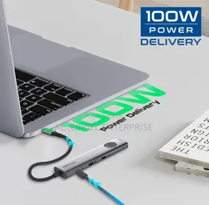 Promate 9-in-1 Multiport Usb-C Hub+HDMI Display Off Button