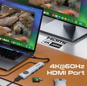 Promate 9-in-1 Multiport Usb-C Hub+HDMI Display Off Button