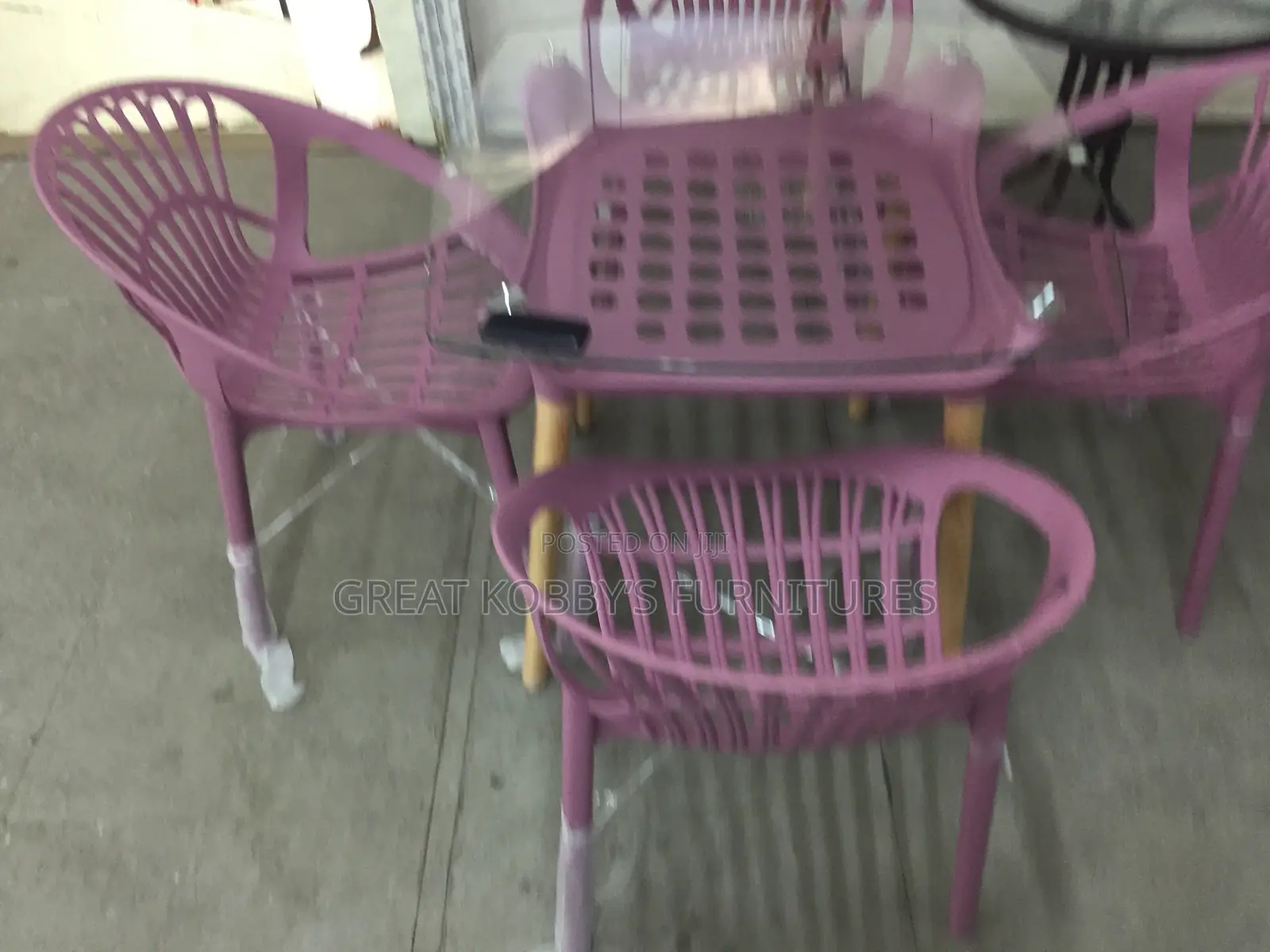 Outdoor Table With Four Chairs